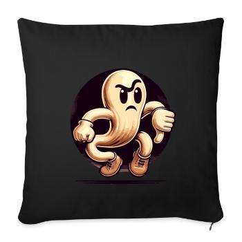Cool Ghost Gives Thumbs Down Halloween Party - Sofa pillowcase 17,3'' x 17,3'' (45 x 45 cm) - black - Front