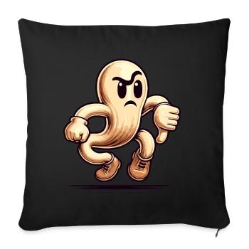 Cool Ghost Funny Halloween Party Thumbs Down - Sofa pillowcase 17,3'' x 17,3'' (45 x 45 cm) - black - Front