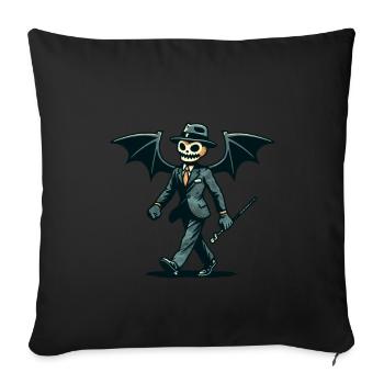 Funny Halloween Party Spooky Season - Sofa pillowcase 17,3'' x 17,3'' (45 x 45 cm) - black - Front