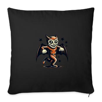 Funny Halloween Party Spooky Haunting Season - Sofa pillowcase 17,3'' x 17,3'' (45 x 45 cm) - black - Front