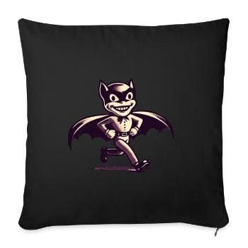 Funny Halloween Party Spooky Haunting - Sofa pillowcase 17,3'' x 17,3'' (45 x 45 cm) - black - Front