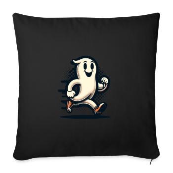 Funny Vintage Ghost Retro Art Style - Sofa pillowcase 17,3'' x 17,3'' (45 x 45 cm) - black - Front