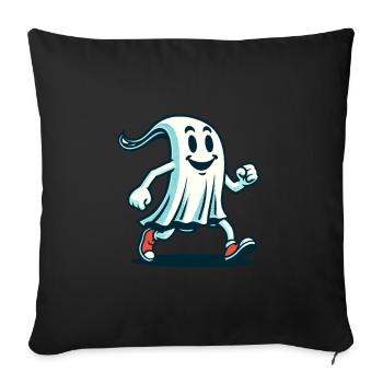 Funny Vintage Ghost Retro Art Style - Sofa pillowcase 17,3'' x 17,3'' (45 x 45 cm) - black - Front