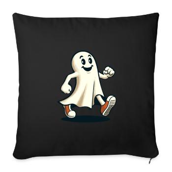 Funny Vintage Ghost Retro Art Style Halloween - Sofa pillowcase 17,3'' x 17,3'' (45 x 45 cm) - black - Front