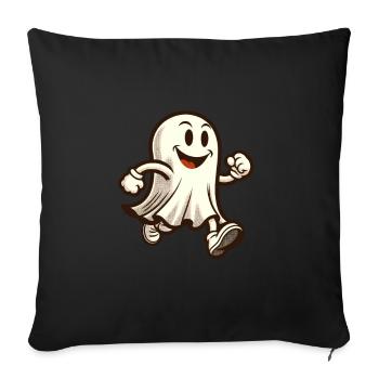 Funny Vintage Ghost Retro Art Style Halloween - Sofa pillowcase 17,3'' x 17,3'' (45 x 45 cm) - black - Front