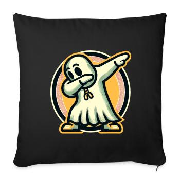 Funny Halloween Party Spooky Ghost - Sofa pillowcase 17,3'' x 17,3'' (45 x 45 cm) - black - Front