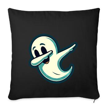 Funny Halloween Party Spooky Haunting - Sofa pillowcase 17,3'' x 17,3'' (45 x 45 cm) - black - Front