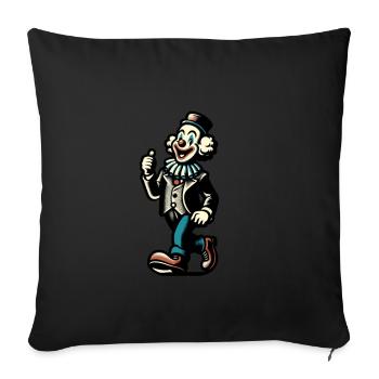 Halloween Costume Decoration Spooky Party Design - Sofa pillowcase 17,3'' x 17,3'' (45 x 45 cm) - black - Front