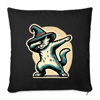 Dabbing Witches Cat Dabbing Pet Halloween - Sofa pillowcase 17,3'' x 17,3'' (45 x 45 cm) - black - Front