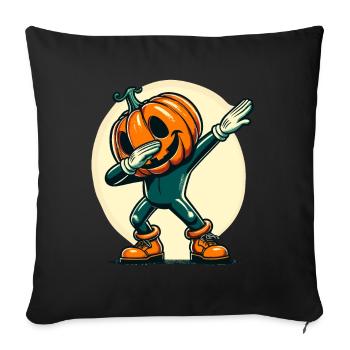 Dabbing Halloween Citrouille Drôle Dabbing Citrouille - Housse de coussin décorative 45 x 45 cm - noir - Devant