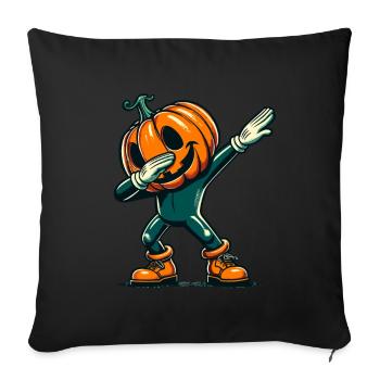 Dabbing Halloween Citrouille Drôle Dabbing Citrouille - Housse de coussin décorative 45 x 45 cm - noir - Devant