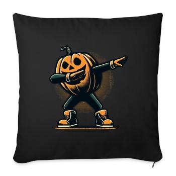 Dabbing Halloween Citrouille Drôle Dabbing Citrouille - Housse de coussin décorative 45 x 45 cm - noir - Devant