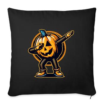 Dabbing Halloween Citrouille Drôle Dabbing Citrouille - Housse de coussin décorative 45 x 45 cm - noir - Devant