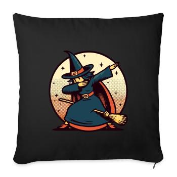 Dabbing Witch Dabbing Witches Design Halloween - Sofa pillowcase 17,3'' x 17,3'' (45 x 45 cm) - black - Front