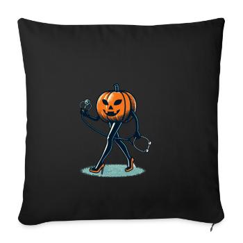 Funny pumpkin nurse geriatric nurse - Sofa pillowcase 17,3'' x 17,3'' (45 x 45 cm) - black - Front