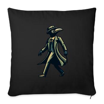Gruseliges Halloween Streetwear Plague Doctor - Sofakissenbezug 45 x 45 cm - Schwarz - Vorne