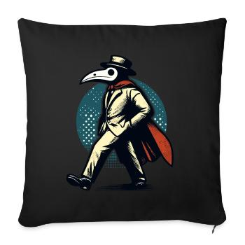 Halloween Costume Decoration Spooky Party Design - Sofa pillowcase 17,3'' x 17,3'' (45 x 45 cm) - black - Front