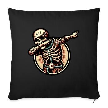 Dabbing Zombie Funny Dabbing Design - Sofa pillowcase 17,3'' x 17,3'' (45 x 45 cm) - black - Front