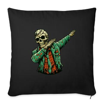 Dabbing Zombie Funny Dabbing Design - Sofa pillowcase 17,3'' x 17,3'' (45 x 45 cm) - black - Front