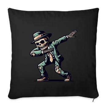 Dabbing Zombie Drôle Dabbing Design - Housse de coussin décorative 45 x 45 cm - noir - Devant