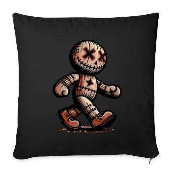Voodoo Doll Halloween Costume Decoration Creepy - Sofa pillowcase 17,3'' x 17,3'' (45 x 45 cm) - black - Front