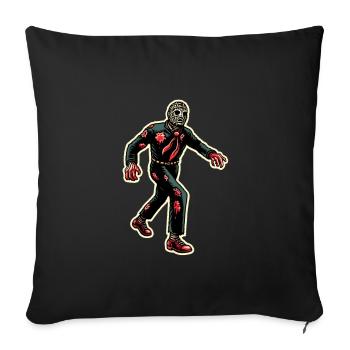 Retro Vintage Style Halloween Zombie Costume Decoration - Sofa pillowcase 17,3'' x 17,3'' (45 x 45 cm) - black - Front