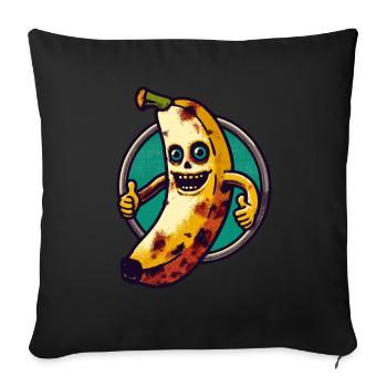 Zombie Banana Banana Lover Halloween - Sofa pillowcase 17,3'' x 17,3'' (45 x 45 cm) - black - Front