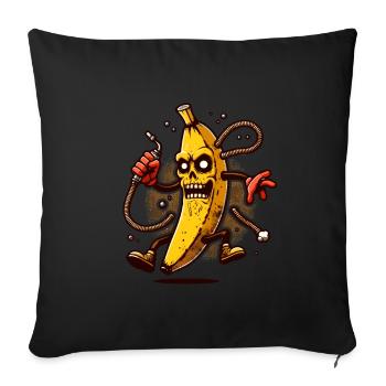 Zombie Banana Banana Lover Halloween Costume - Sofa pillowcase 17,3'' x 17,3'' (45 x 45 cm) - black - Front