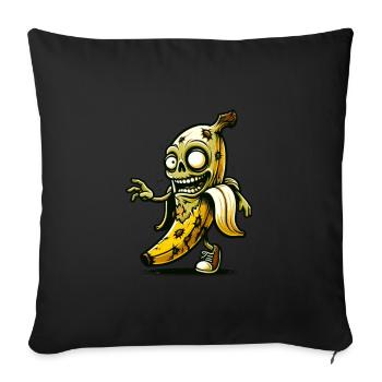 Zombie Banana Banana Lover Halloween Zombie - Sofa pillowcase 17,3'' x 17,3'' (45 x 45 cm) - black - Front
