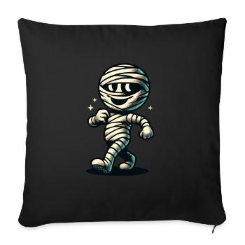 Retro Vintage Style Halloween Costume Decoration Mummy - Sofa pillowcase 17,3'' x 17,3'' (45 x 45 cm) - black - Front