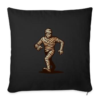 Retro Vintage Style Mummy Halloween Costume Decoration - Sofa pillowcase 17,3'' x 17,3'' (45 x 45 cm) - black - Front