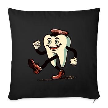 Halloween Costume Decoration Spooky Party Design - Sofa pillowcase 17,3'' x 17,3'' (45 x 45 cm) - black - Front