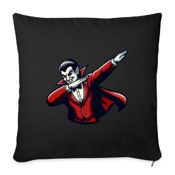 Dabbing vampire Drôle Dabbing Design - Housse de coussin décorative 45 x 45 cm - noir - Devant