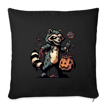 Undead Raccoon Funny Raccoon Lover - Sofa pillowcase 17,3'' x 17,3'' (45 x 45 cm) - black - Front