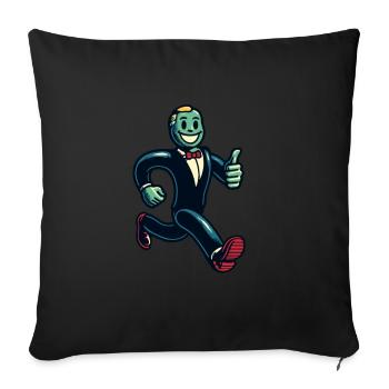 Retro Vintage Style Halloween Zombie Costume Decoration - Sofa pillowcase 17,3'' x 17,3'' (45 x 45 cm) - black - Front