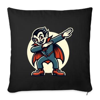 Dabbing vampire Drôle Dabbing Design - Housse de coussin décorative 45 x 45 cm - noir - Devant