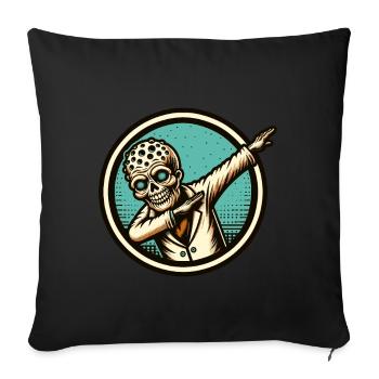 Dabbing Zombie Funny Dabbing Design - Sofa pillowcase 17,3'' x 17,3'' (45 x 45 cm) - black - Front