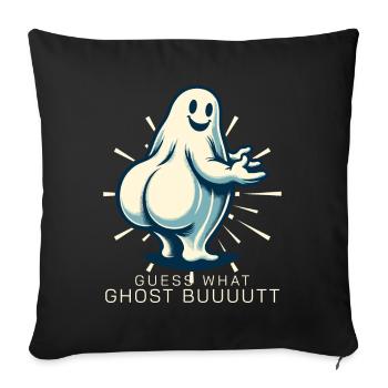 Halloween Costume Ghosts Butt Funny Saying - Sofa pillowcase 17,3'' x 17,3'' (45 x 45 cm) - black - Front