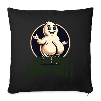 Funny Ghost Saying Halloween Costume - Sofa pillowcase 17,3'' x 17,3'' (45 x 45 cm) - black - Front