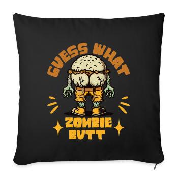 Halloween Costume Decoration Funny Saying Zombie - Sofa pillowcase 17,3'' x 17,3'' (45 x 45 cm) - black - Front