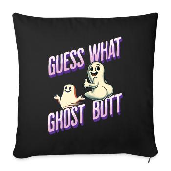 Halloween Costume Ghosts Butt Funny Saying - Sofa pillowcase 17,3'' x 17,3'' (45 x 45 cm) - black - Front