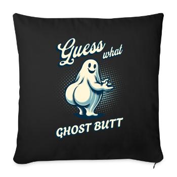 Halloween Costume Ghosts Butt Funny Saying - Sofa pillowcase 17,3'' x 17,3'' (45 x 45 cm) - black - Front