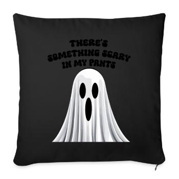 Funny saying: Something creepy in your pants - Sofa pillowcase 17,3'' x 17,3'' (45 x 45 cm) - black - Front