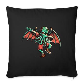 Funny Dabbing Cthulhu Dabbing Design - Sofa pillowcase 17,3'' x 17,3'' (45 x 45 cm) - black - Front