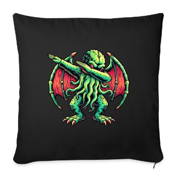 Dabbing drôle Cthulhu Dabbing Design - Housse de coussin décorative 45 x 45 cm - noir - Devant