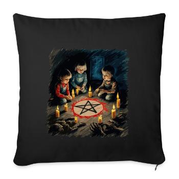 Retro Vintage Design Halloween Lover Outfit - Sofa pillowcase 17,3'' x 17,3'' (45 x 45 cm) - black - Front