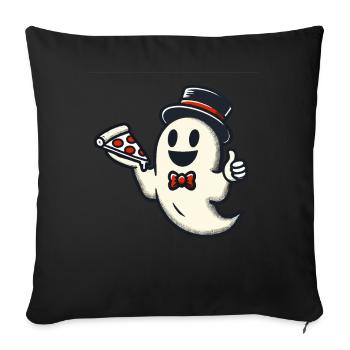 Last Minute Costume Pizza Delivery Ghost - Sofa pillowcase 17,3'' x 17,3'' (45 x 45 cm) - black - Front