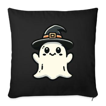 Funny Witch Ghost Spooky Party - Sofa pillowcase 17,3'' x 17,3'' (45 x 45 cm) - black - Front