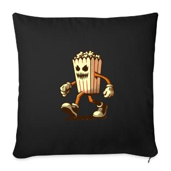 Scary popcorn for scary movies Delicious - Sofa pillowcase 17,3'' x 17,3'' (45 x 45 cm) - black - Front
