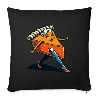 Funny Pumpkin Pie Ghoul Creepy Horror Movies - Sofa pillowcase 17,3'' x 17,3'' (45 x 45 cm) - black - Front